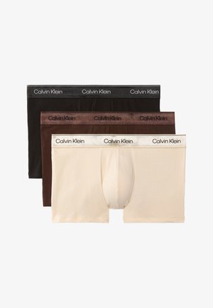 Calvin Klein Underwear, ICON STRETCH 3 PACK - Boxers - black/brown cork/river sand