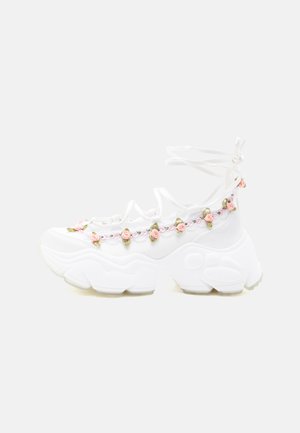 Buffalo BINARY GHILLIE ROSE - Platform magas sarkúk - ivory/rose