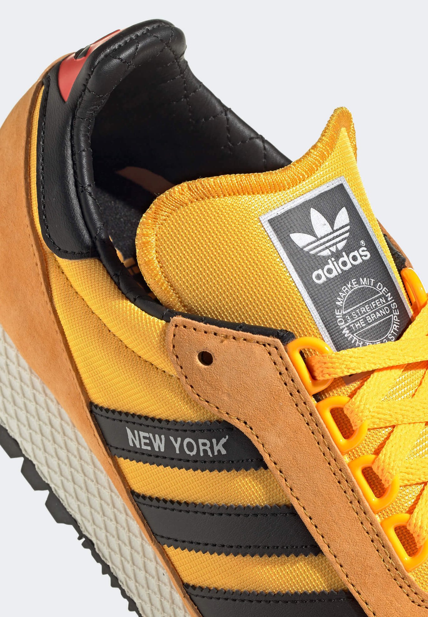 adidas Originals NEW YORK - Sneakers laag - yellow / core black/Geel -  Zalando.nl