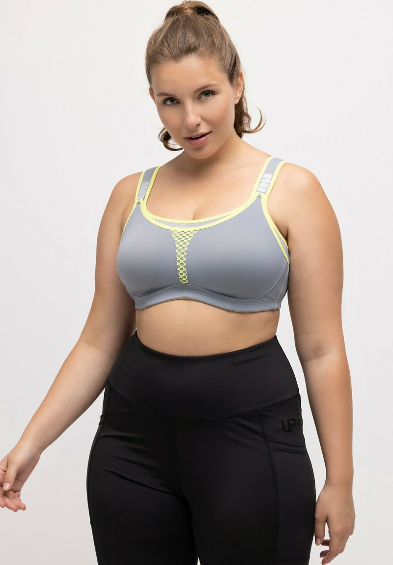 Ulla Popken DOUBLE LAYER ADJUSTABLE CUP - Bustier - gray