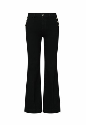 LIU JO, LIU JO FLARE JEANS WITH JEWEL BUTTONS - Τζιν Bootcut - black