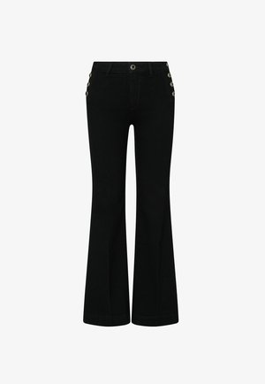 LIU JO, LIU JO FLARE JEANS WITH JEWEL BUTTONS - Jean bootcut - black