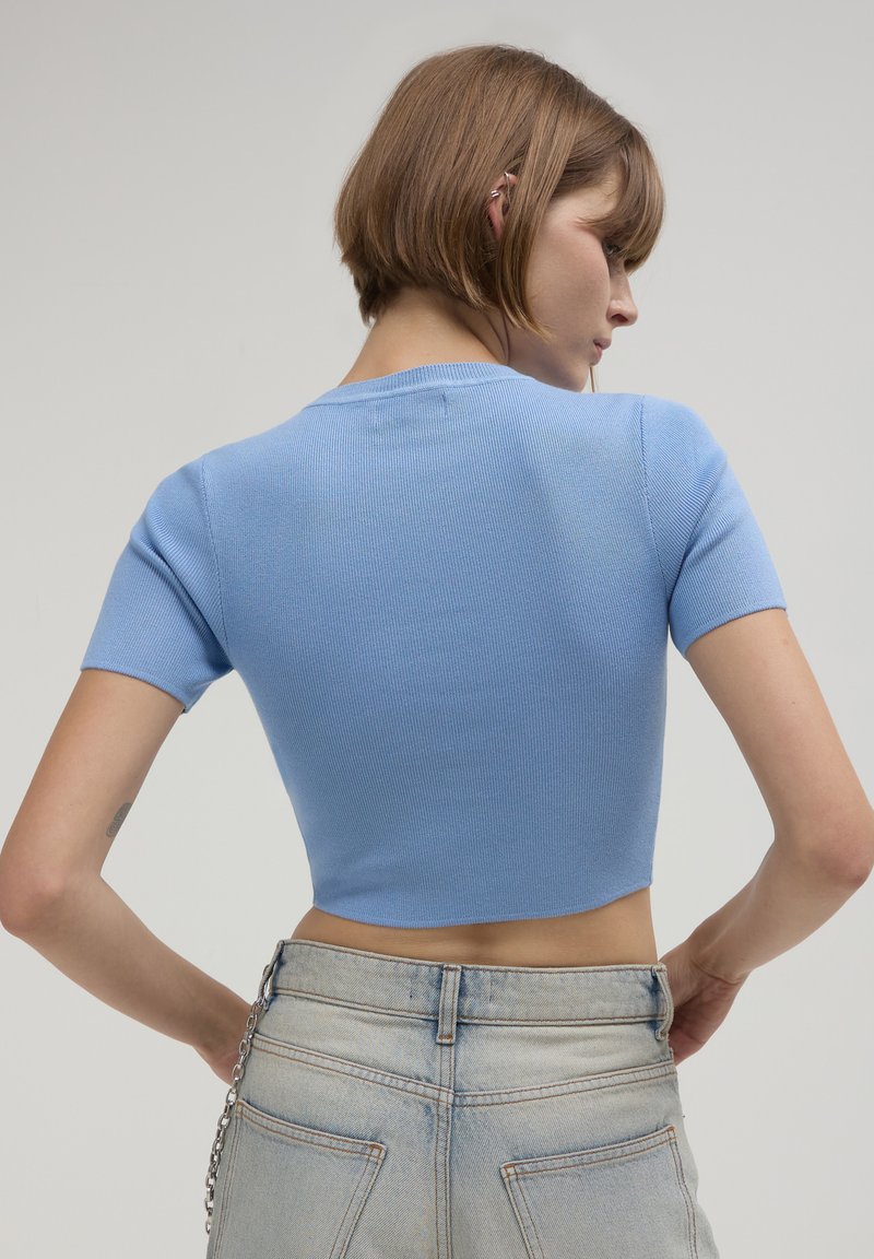 Calliope TINTA UNITA  - T-shirt basic - azzurro