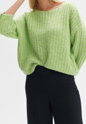 Strickpullover - light green