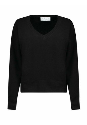 SCOLLO V - Maglione - nero