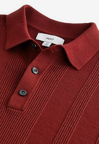 Next VERTICAL TEXTURE - REGULAR FIT - Poloshirt - rust brown