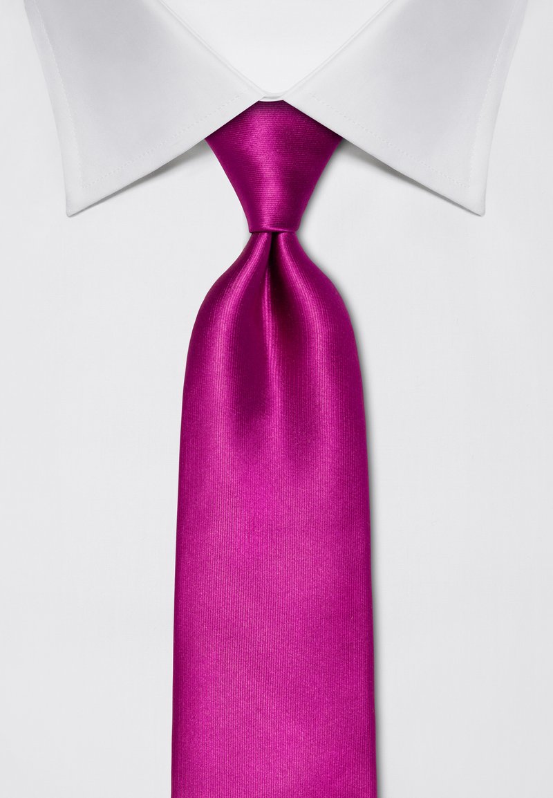 Cravatta Elegante In Seta Vincenzo Boretti - Motivo Fleur-de-Lis, Idrorepellente - Foto 6