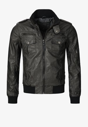 INDICODE JEANS, INCO - Giacca in similpelle - schwarz