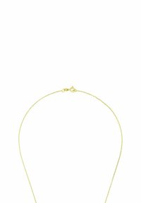 Guldinfärgad halsband med en fin, rund kedjedesign, med en liten hummerlås och minimalistisk textur.