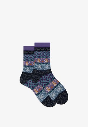 Gallo WITH SPARKLING DECORATIVE CHRISTMAS MOTIF - Calze - royal