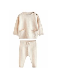 Next TEXTURED SET REGULAR FIT - Nohavice - neutral