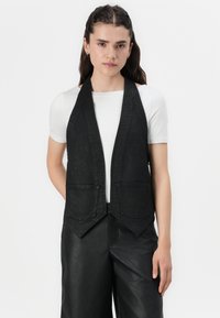 Replay COATED VEST - Vest - black