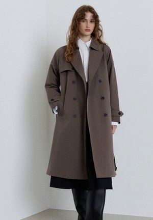 Calliope, CAPOSPALLA TINTA UNITA - Trenchcoat - fango scuro