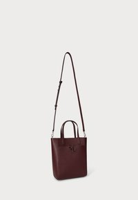 Lauren Ralph Lauren PEBBLED LEATHER SMALL CAMERYN TOTE BAG - Handbag - dark garnet