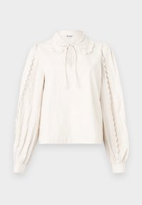 OBJHOPE IRA V-NECK - Blūze - white sand