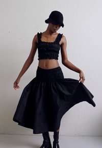 Maje JUNNALY - Jupe trapèze - noir