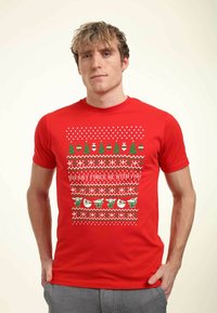 Star Wars STAR WARS THE MANDALORIAN THE CHILD UGLY SWEATER UNISEX - Triko s potiskem - red