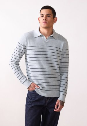 Maglione - mottled light grey/black