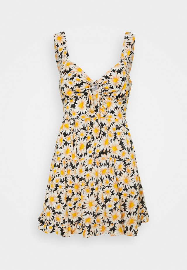 SANDY SKATED DRESS - Freizeitkleid - black