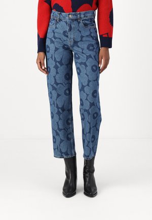 BARREL UNIKKO - Relaxed fit -farkut - mid indigo