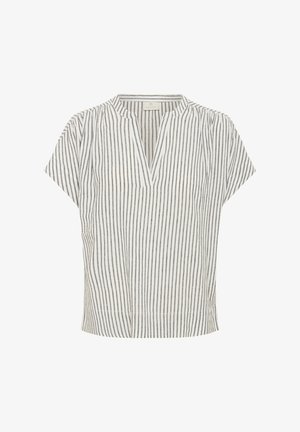 Kaffe, KAMILIA WING SLEEVELESS - Bluse - chalk black stripe