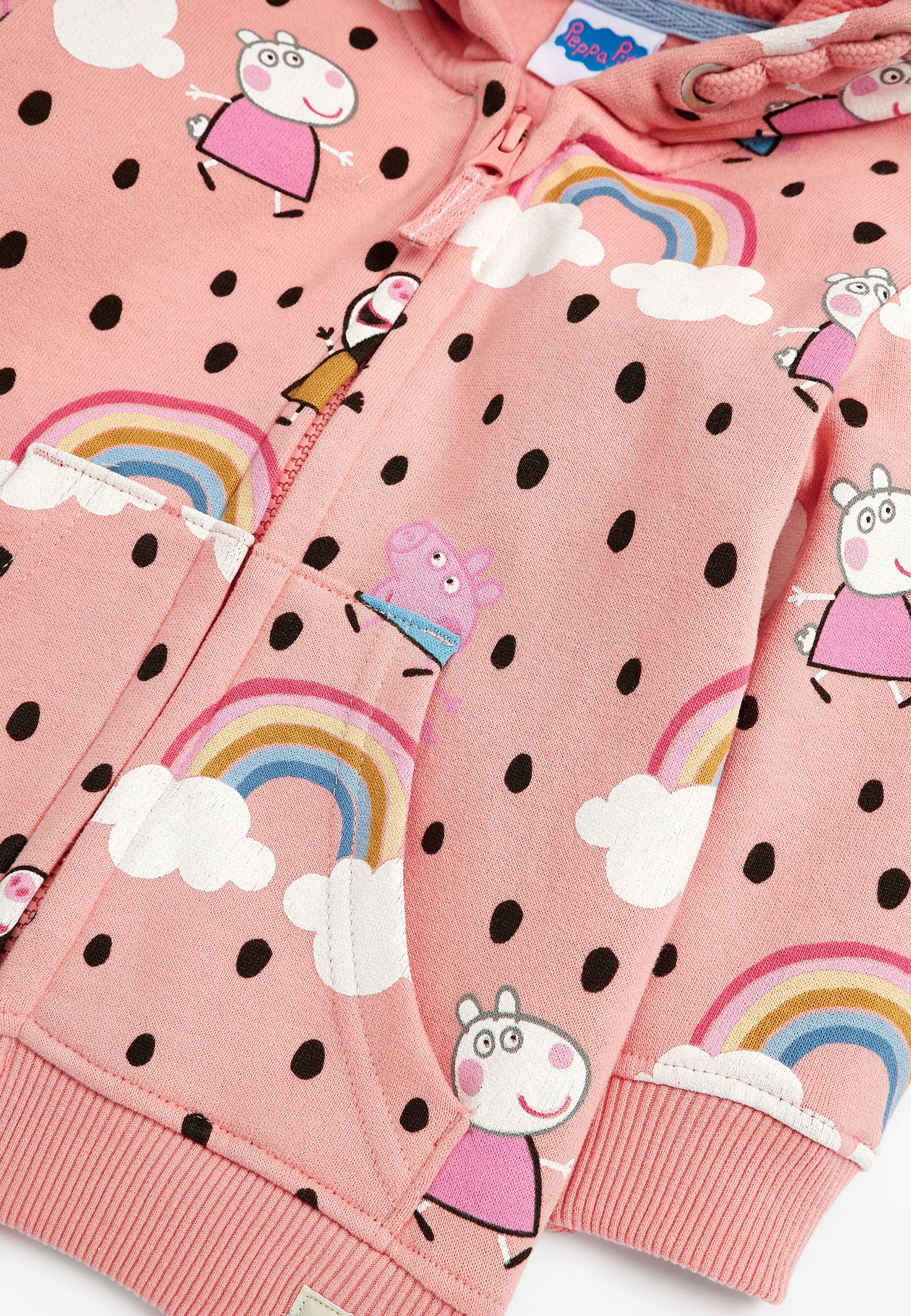 peppa pig zip up hoodie