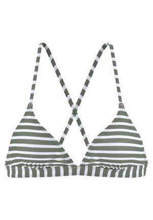 Bikiniyläosa - oliv gestreift