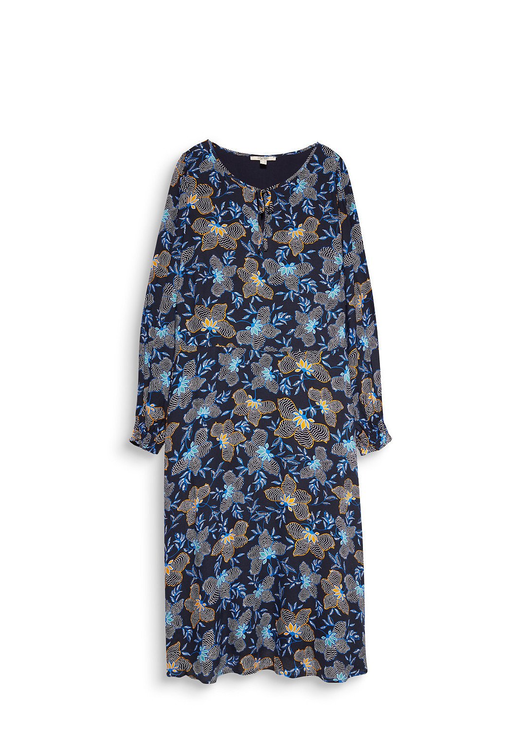 Esprit Curvy Kleid Korte Jurk Navy Donkerblauw Zalando Nl 