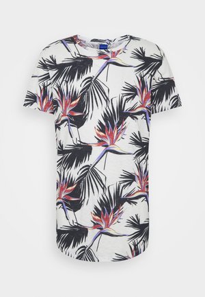 JORFLORALL - T-shirt con stampa - cloud dancer