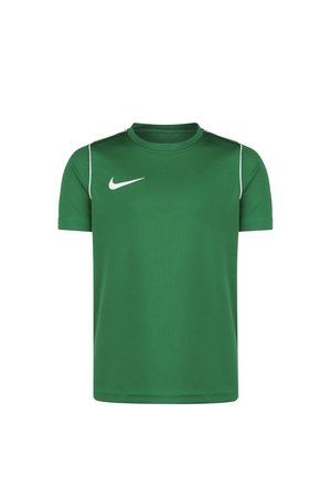 PARK - Camiseta estampada - pine green / white