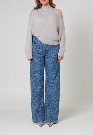 NUIT LEOPARD WIDE - Jeans Relaxed Fit - blue