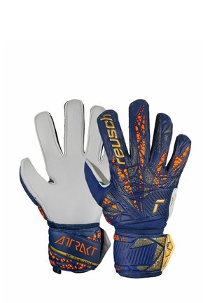 ATTRAKT SOLID - Goalkeeping gloves - premium blue gold