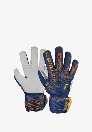 ATTRAKT SOLID - Goalkeeping gloves - premium blue gold