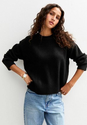 CREW NECK   - Pullover - black