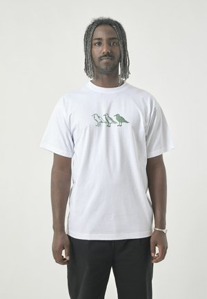 TEE SCRIBBLE GULL - Print T-shirt - white