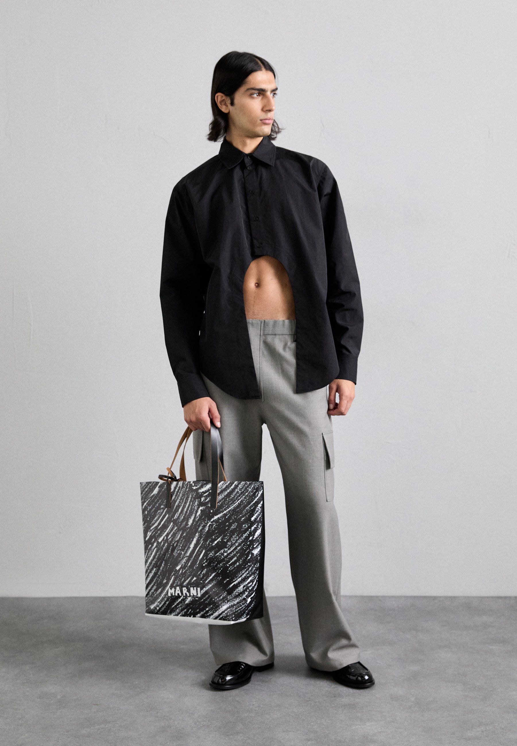 Marni TRIBECA UNISEX - Tote bag - black - Zalando.co.uk