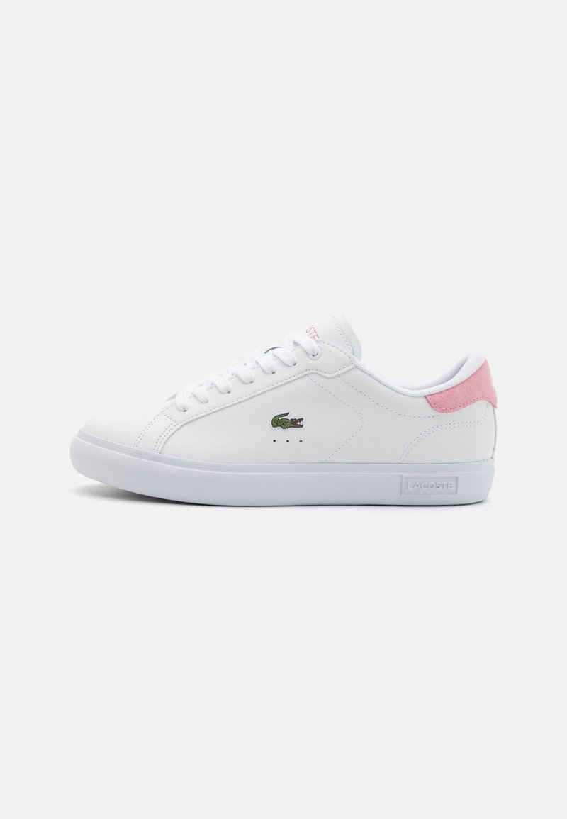 Lacoste POWERCOURT 224 - Treniņu apavi - white/light pink