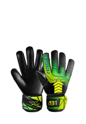 Reusch ATTRAKT SOLID - Goalkeeping gloves - black safety yellow blck