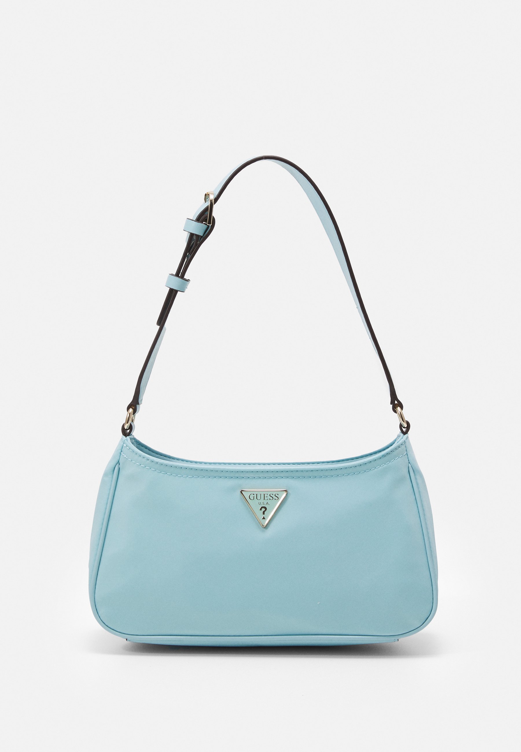 Guess LITTLE BAY SHOULDER BAG - Bolso de mano - aloe palm/azul claro -  Zalando.es
