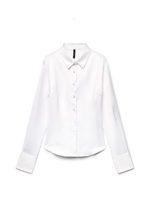Calliope, CAMICIA TINTA UNITA - Button-down blouse - bianco ottico