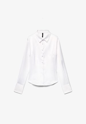 Calliope, CAMICIA TINTA UNITA - Chemisier - bianco ottico