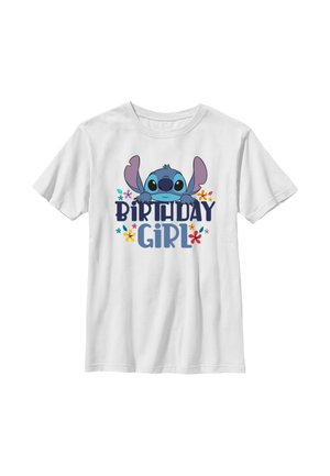LILO & STITCH BDAY GIRL STITCH - T-shirt print - white