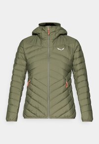 BRENTA - Casaco de penas - faded green