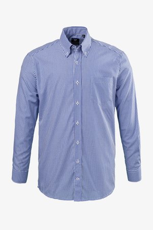 JP1880, VICHY-KARO COMFORT FIT - Vapaa-ajan kauluspaita - light blue