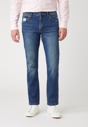 Straight leg jeans - green