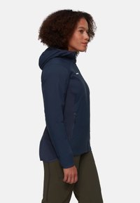 Mammut RIME IN FLEX HOODED - Giacca in pile - marine