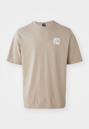 The North Face CONNECT RELAXED TEE GRAPHIC - T-shirt imprimé - mushroom grey