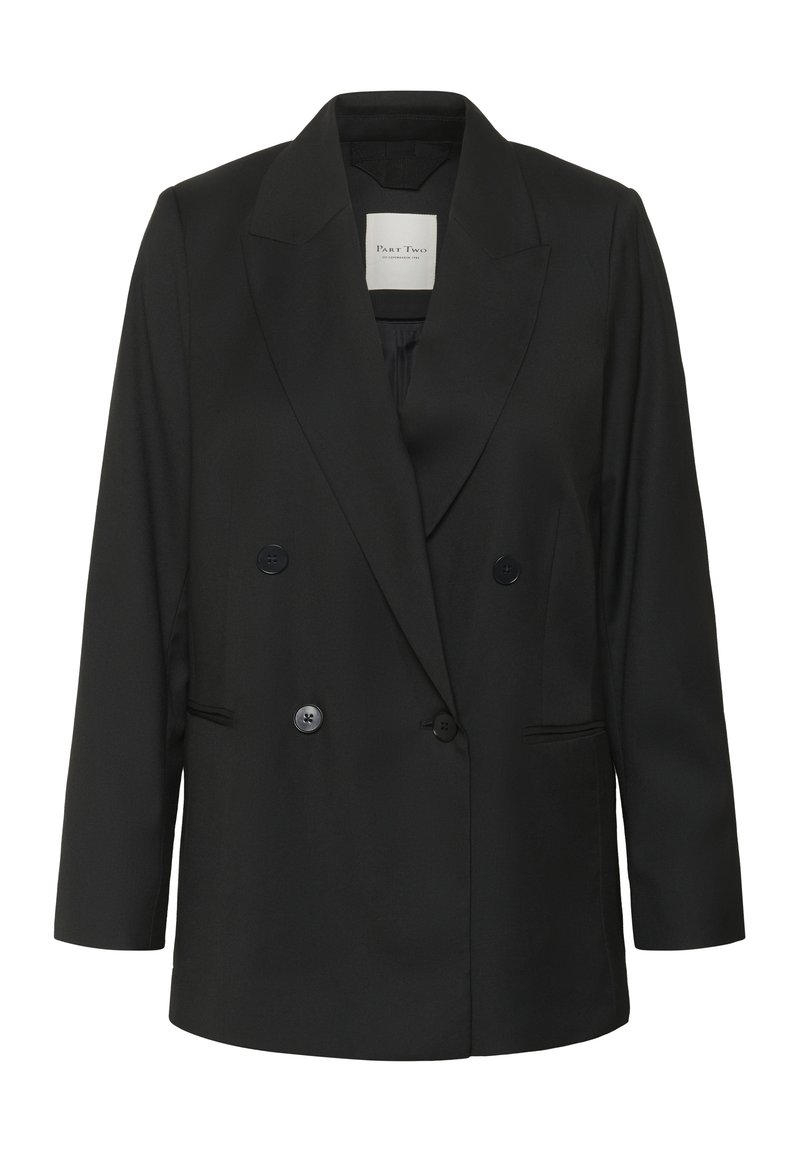 Part Two Halflange jas zwart