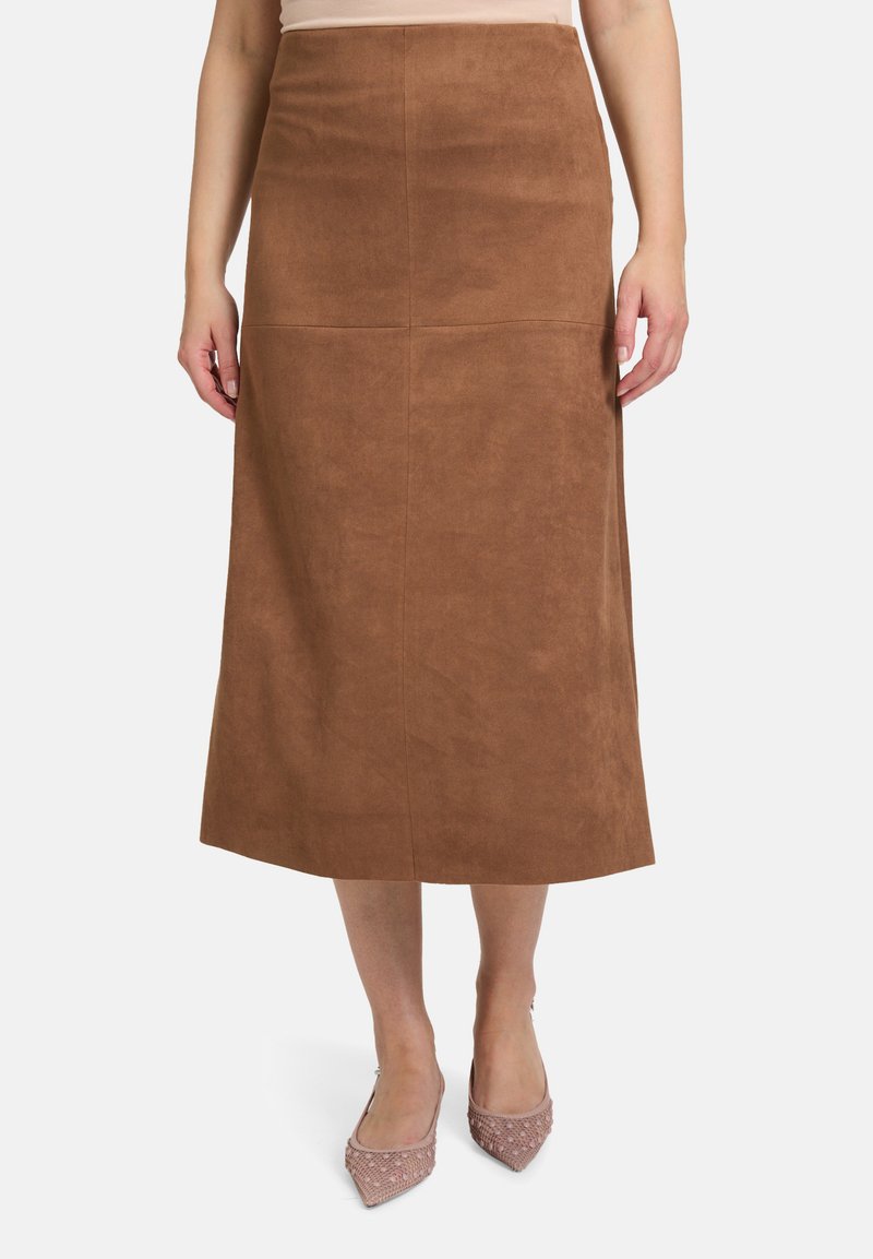 Jupe Femme Betty Barclay Rose à Carreaux - Taille 6 - A-Line Midi Vintage - Occasion TBE