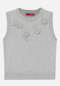 MERIS - Vesta - melange grau flowers embroidery